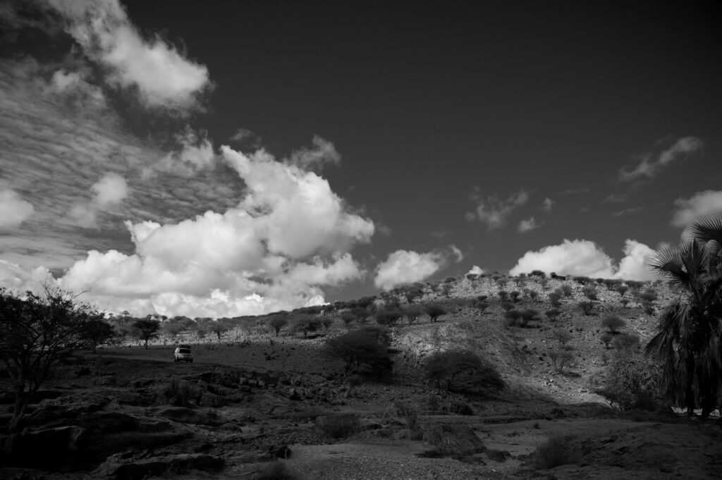 Our vehicle in paradise